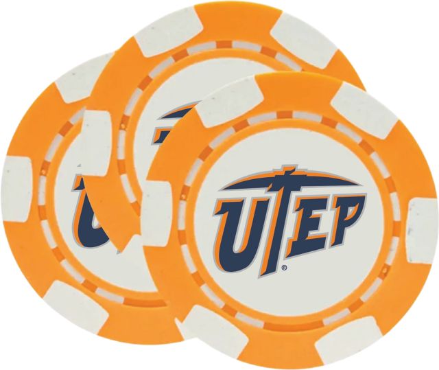 University of Texas El Paso Chip Ball Marker 3 Pack