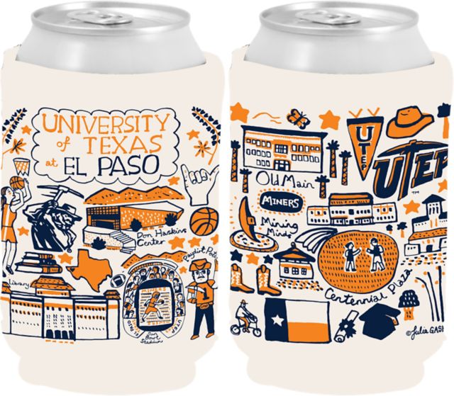 University of Texas El Paso Julia Gash Can Coozie
