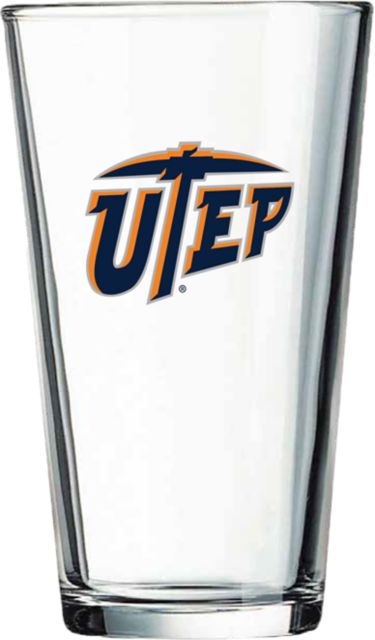 University of Texas El Paso 16 oz. Glass
