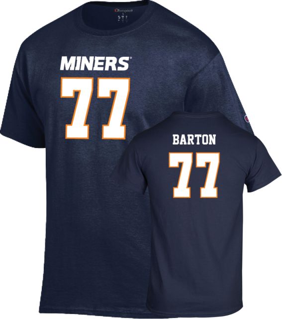 UTEP Football T-Shirt Andre Barton - 77