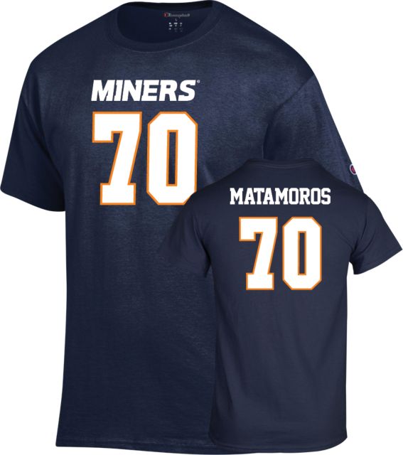 UTEP Football T-Shirt Luka Matamoros - 70 - ONLINE ONLY