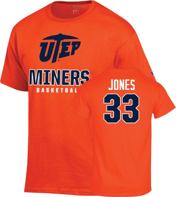 UTEP Men's Basketball T-Shirt Elijah Jones - 33 - ONLINE ONLY