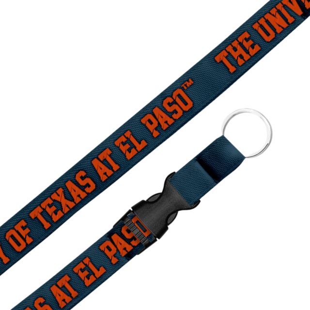 University of Texas El Paso .75 Woven Lanyard