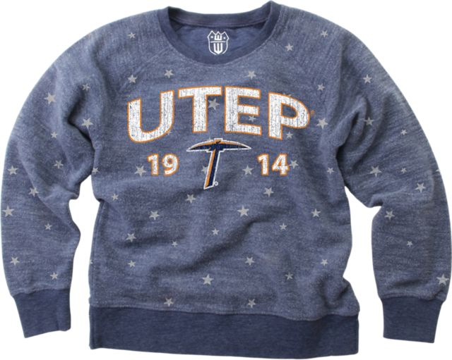 University of Texas El Paso Girl's Star Crewneck Sweatshirt