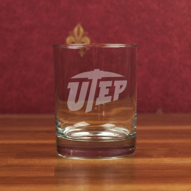 University of Texas El Paso 14 oz. Glass