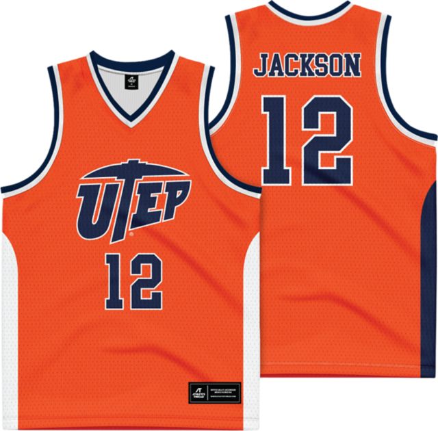 University of Texas El Paso Men's Basketball Jersey STEFON JACKSON Throwback