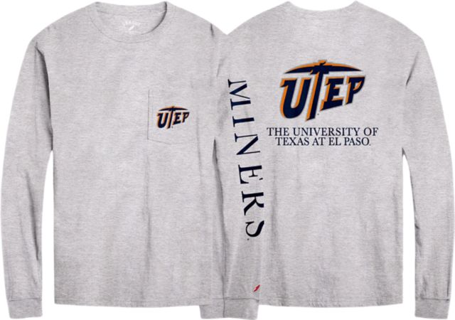 University of Texas El Paso UTEP Columbia Tamiami Performance Navy Short Sleeve Shirt Miners Pick | Large