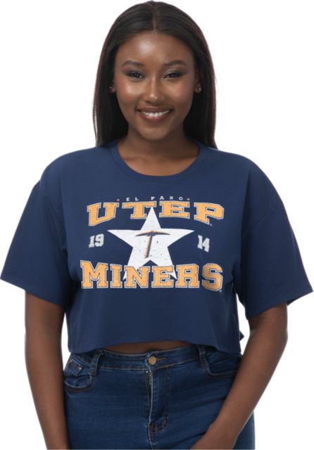 University of Texas El Paso Miners Women's Boxy Crop Short Sleeve T-Shirt