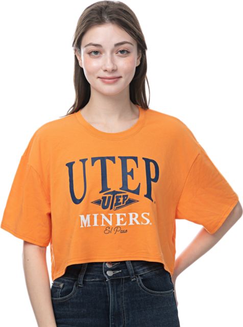 University of Texas El Paso Women's Boxy Cropped Short Sleeve T-Shirt