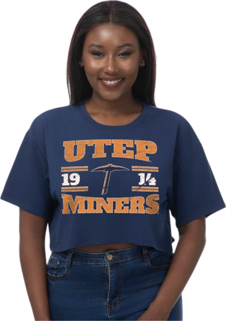 University of Texas El Paso Miners Women's Boxy Crop Short Sleeve T-Shirt