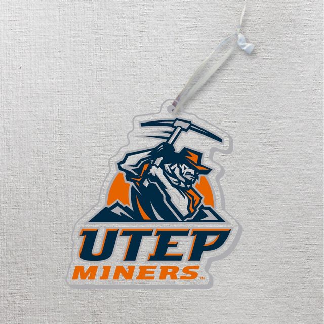University of Texas El Paso Miners 3 x 4 Ornament