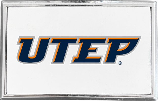University of Texas El Paso Rectangle Adhesive Emblem