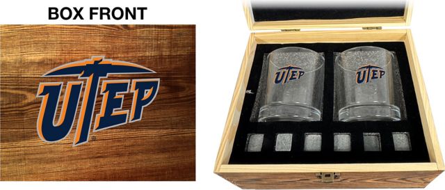 University of Texas El Paso Rock Glass Box Set