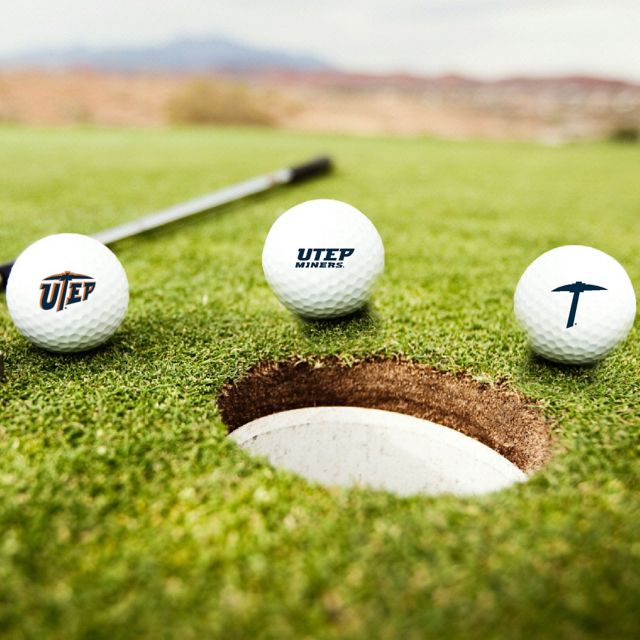 University of Texas El Paso 3-Count Golf Ball