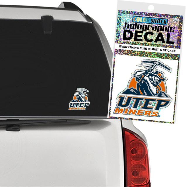 The University of Texas at El Paso Miners Holographic Decal