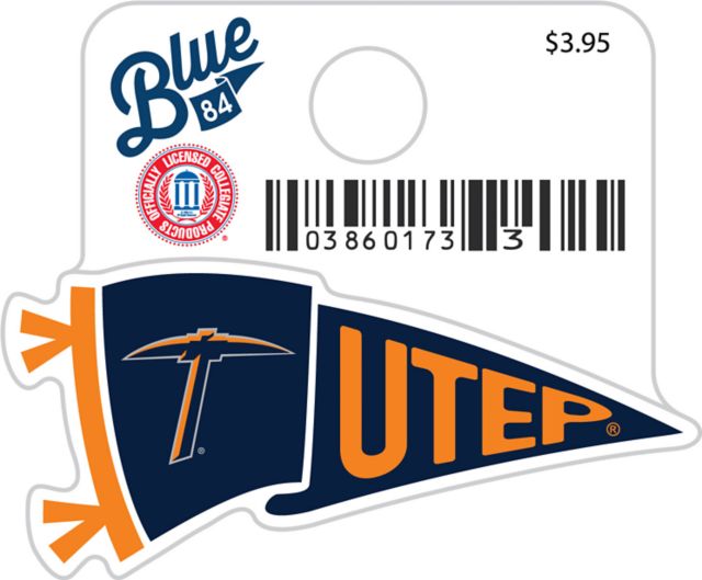 University of Texas El Paso Miners Mini Sticker