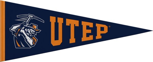 University of Texas El Paso 12"X30" Full Color Pennant