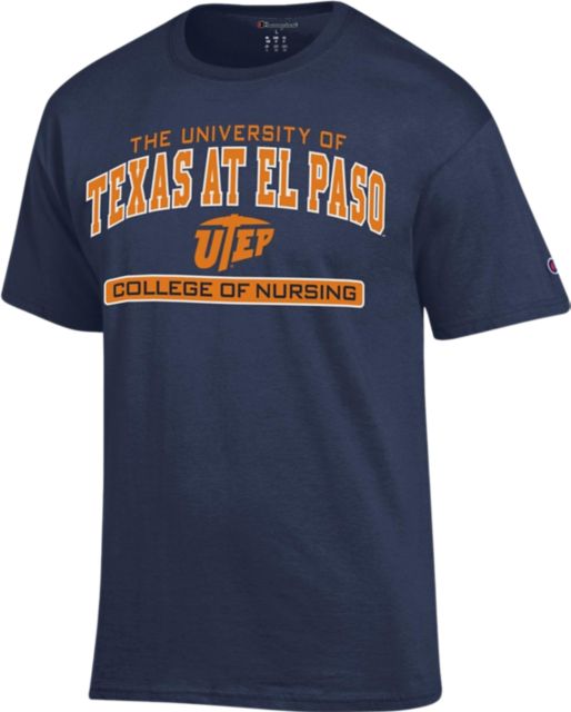 University of Texas El Paso UTEP Columbia Tamiami Performance Navy Short Sleeve Shirt Miners Pick | Large