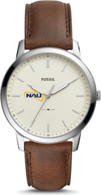 Fossil The Minimalist Three Hand Brown Leather Watch ONLINE ONLY