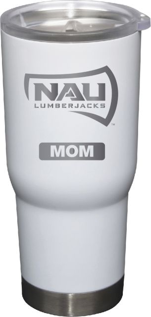22 oz White Stainless Steel Tumbler Mom