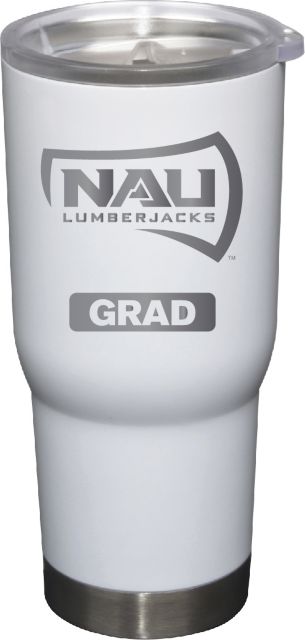 22 oz White Stainless Steel Tumbler Grad