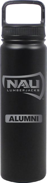 24 oz Matte Black Stainless Steel Water Bottle Alumni