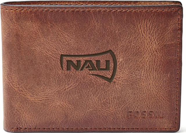 Fossil Leather Derrick Front Pocket Bifold - Brown - ONLINE ONLY