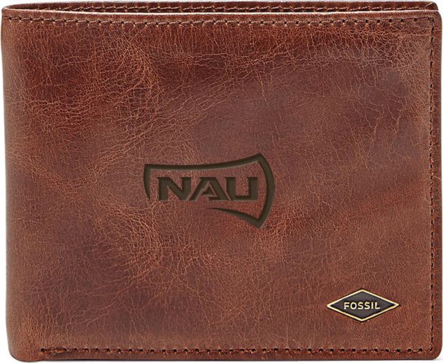 Fossil Leather Ryan RFID Flip ID Bifold - Dark Brown - ONLINE ONLY