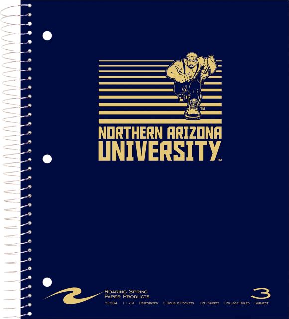 Northern Arizona 120 Sheet 3 Subject Notebook