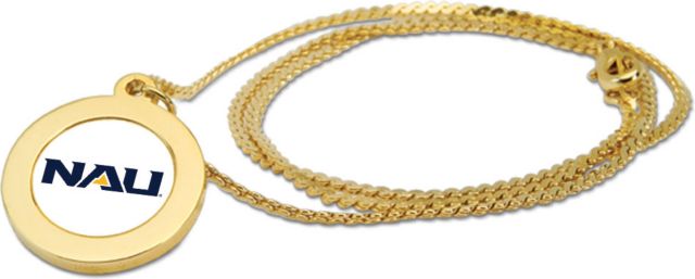 CSI Gold Pendant Necklace With Colored Medallian - ONLINE ONLY