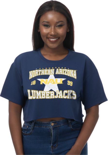 Northern Arizona Lumberjacks Women's Boxy Crop Short Sleeve T-Shirt