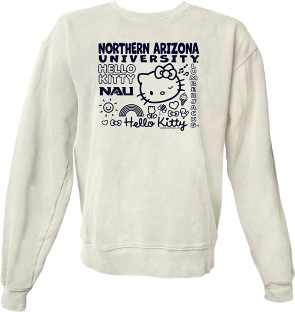 Northern Arizona Lumberjacks Hello Kitty Women's Dyed Crewneck Sweatshirt