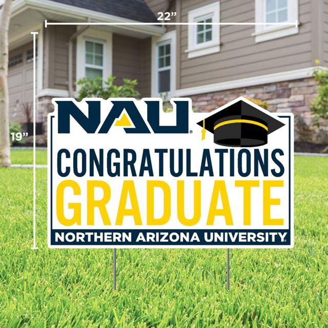 Northern Arizona Grad Lawn Sign