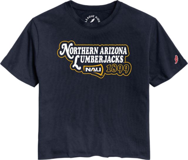 Northern Arizona Youth Girl's Lumberjacks Cut Off Short Sleeve T-Shirt