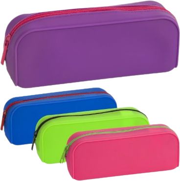 Silicone Pencil Case Assorted Colors