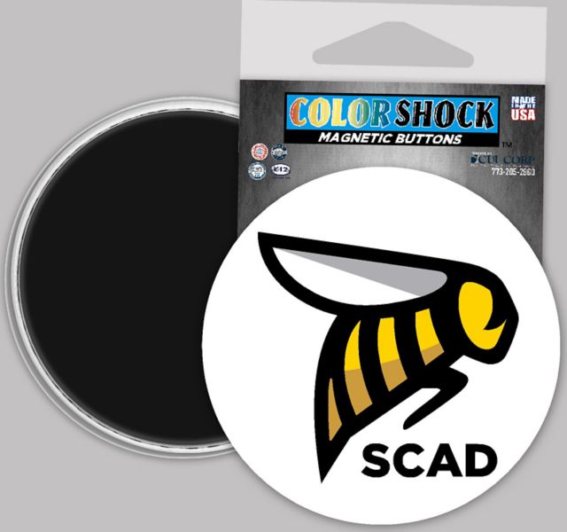 Savannah College of Art and Design Art the Bee 3" Button Magnet