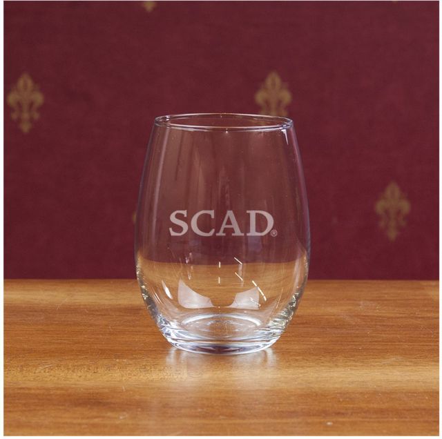 Savannah College of Art and Design 15 oz. Stemless Wine Glass