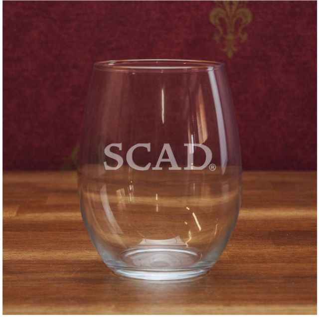 Savannah College of Art and Design 21 oz. Stemless Wine Glass