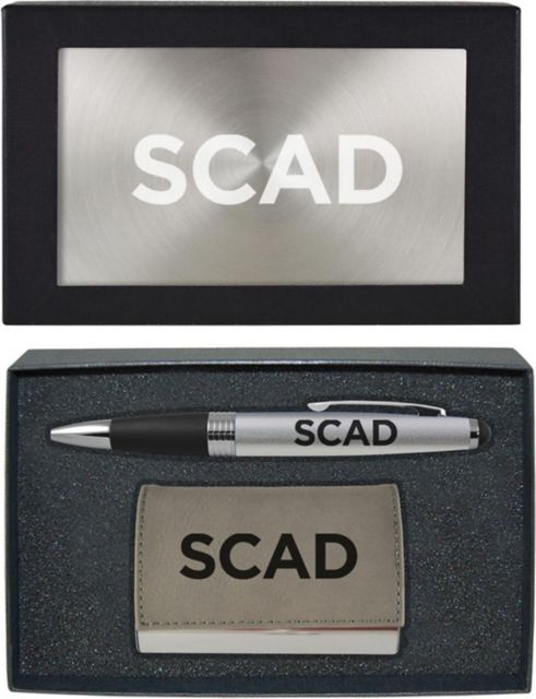 Savannah College of Art and Design Business Card Holder & Pen Set