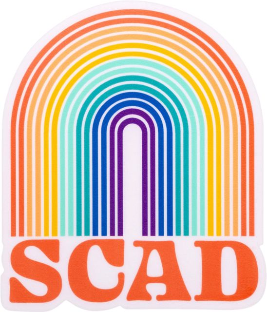 Savannah College of Art and Design Rainbow Bumper Sticker