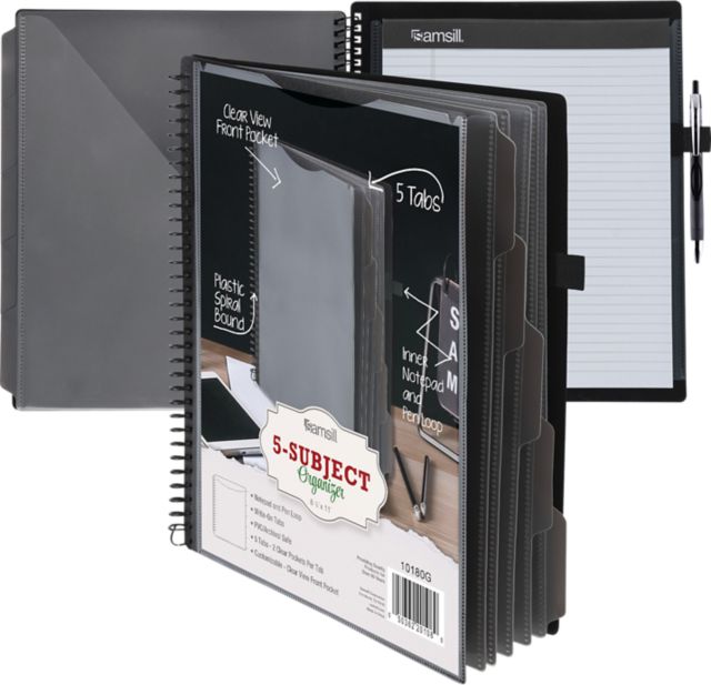 University of Cincinnati Spiral Organizer with 5 Subject Notepad