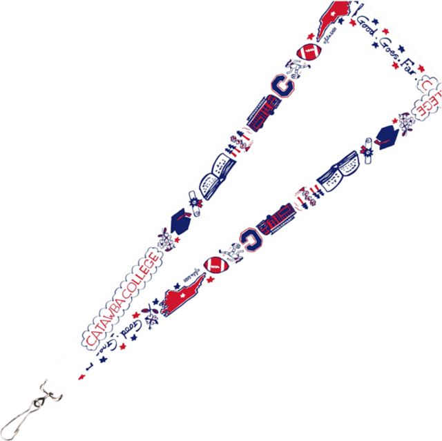 Catawba College Julia Gash 3-4'' Satin Lanyard