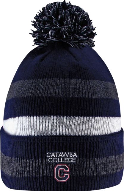 Catawba College Cuff Pom Knit Hat