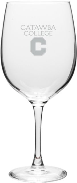 Catawba College 19 oz. Wine Glass