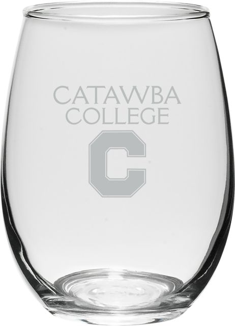 Catawba College 21 oz. Wine Glass