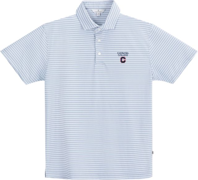 Catawba College Stripe Performance Polo
