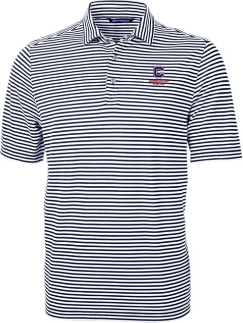 Catawba College Striped Eco Polo