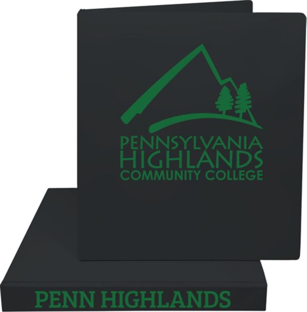 Pennsylvania Highlands Community College 1'' Vinyl Binder