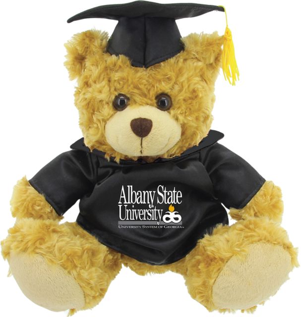 Albany State University 12'' Graduation Plush Bear - ONLINE ONLY