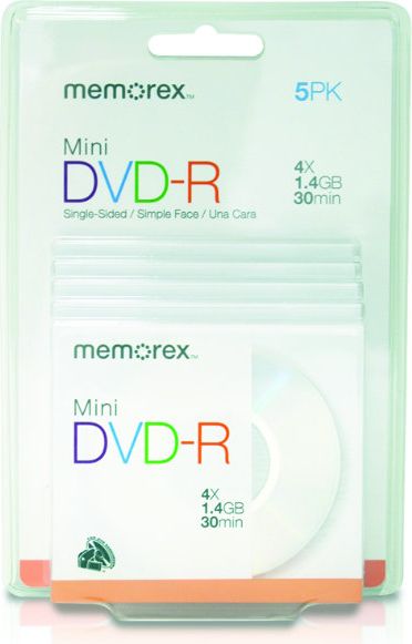 DVD-R MINI 5PK MEMOREX